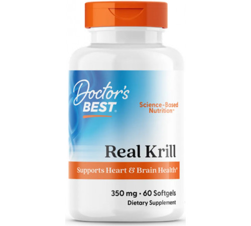 Олія криля для серцево-судинної системи Doctor's Best Real Krill 350 мг 60 капс