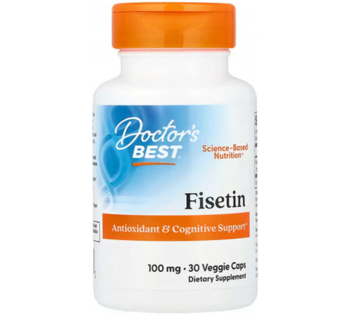 Вітаміни для мозку Doctor's Best Fisetin 30 вег капс