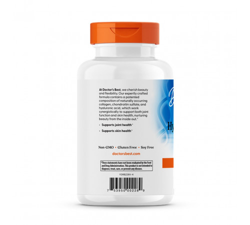 Гіалуронова кислота + хондроїтин Doctor's Best Hyaluronic Acid + Chondroitin 180 таб