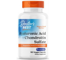 Гиалуроновая кислота + хондроитин Doctor's Best Hyaluronic Acid + Chondroitin 180 таб