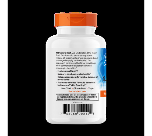 Вітамін В3 (ніацин) Doctor's Best Niacin 120 таб