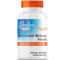 Вітамін В3 (ніацин) Doctor's Best Niacin 120 таб