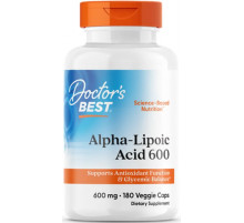 Альфа-ліпоєва кислота Doctor's Best Alpha-Lipoic Acid 180 вег капс