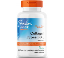 Колаген 1 і 3 типу Doctors Best Types 1 and 3 with Peptan 240 капс