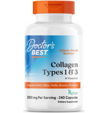 Колаген 1 і 3 типу Doctors Best Types 1 and 3 with Peptan 240 капс