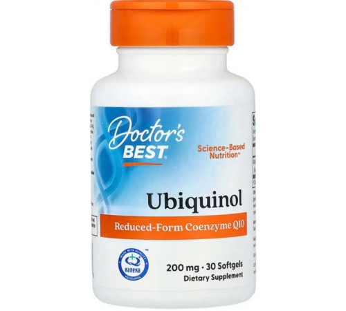 Коензим Q10 Doctor's Best Ubiquinol 200 мг 30 капс