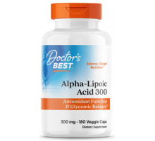 АНатуральна альфа-ліпоєва кислота Doctor's Best  Alpha-Lipoic Acid 300 мг 180 вег капс