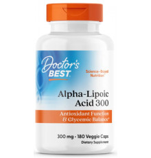 АНатуральна альфа-ліпоєва кислота Doctor's Best  Alpha-Lipoic Acid 300 мг 180 вег капс
