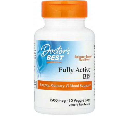 Витамин В12 метилкобаламин Doctors Best Fully Active B12 60 капсул