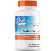 Наттокіназа і серрапептаза Doctor's Best Best Natto-Serra 90 капсул