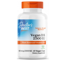Вітамін Д3 (2500 МО) веган Doctors Best Vitamin D3 60 капс