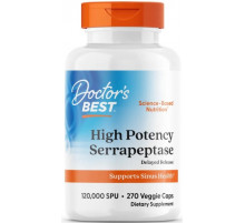 Серрапептаза Doctor's Best Serrapeptase 120.000 SPUs 270 вег капс