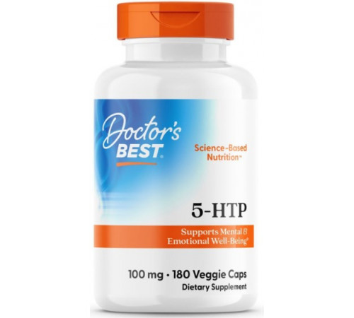 5-гідрокситриптофан Doctor's Best 5-НТР 100 мг 180 веганских капсул