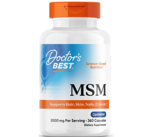 Метилсульфонілметан для суглобів Doctor's Best Best MSM 3000 мг 360 капс