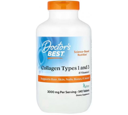 Колаген 1 і 3 типу Doctor's Best Collagen Types 1 and 3 540 таблеток