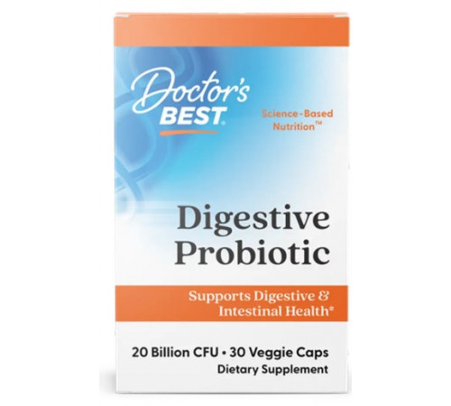 Пробиотики Doctor's Best Probiotic 20 млрд КОЕ 30 капс