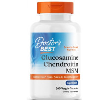 Глюкозамин хондроитин МСМ Doctor's Best Glucosamine Chondroitin MSM 360 вег капс