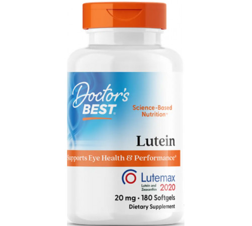 Лютеїн для зору Doctors Best Lutein 20 мг 180 капс