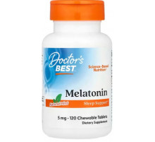 Мелатонін Doctor's Best Melatonin 5 мг 120 жув таб м'ята