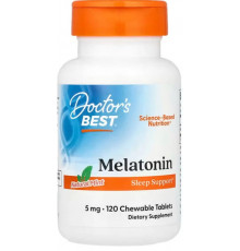 Мелатонін Doctor's Best Melatonin 5 мг 120 жув таб м'ята