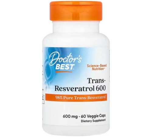Ресвератрол Doctor's Best Trans-Resveratrol 60 вег капс