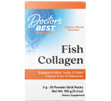 Рыбный коллаген для суставов Doctor's Best Fish Collagen with Naticol 5 г 30 стиков (150 г)