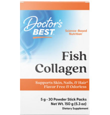 Рибний колаген для суглобів Doctor's Best Fish Collagen with Naticol 5 г 30 стиків (150 г)