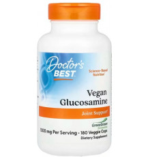 Глюкозамін сульфат Doctor's Best Vegan Glucosamine Sulfate with GreenGrown Glucosamine 1500 мг 180 капс
