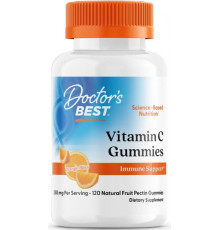 Вітамін C зі смаком апельсина Doctor's Best Vitamin C Gummies 250 мг 120 жев кон апельсин