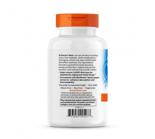 Коензим Q10 з біоперином  Doctor's Best High Absorption CoQ10 300 капс