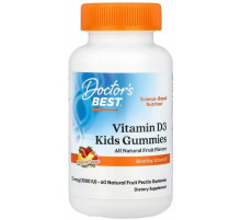 Жувальний вітамін Д для дітей Doctor's Best Vitamin D3 Gummies 60 конф фрукти