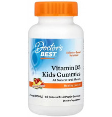 Жувальний вітамін Д для дітей Doctor's Best Vitamin D3 Gummies 60 конф фрукти