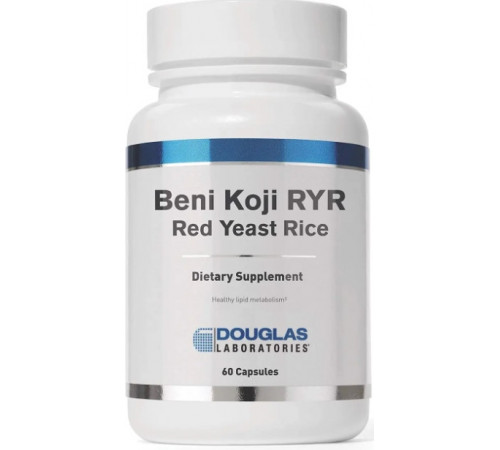 Ферментований червоний дріжджовий рис Douglas Laboratories Beni-Koji RYR 60 капс