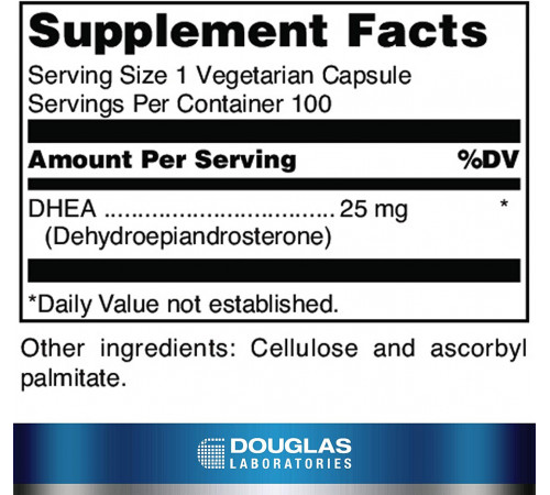 ДГЕА Douglas Laboratories DHEA 25 мг 100 капс