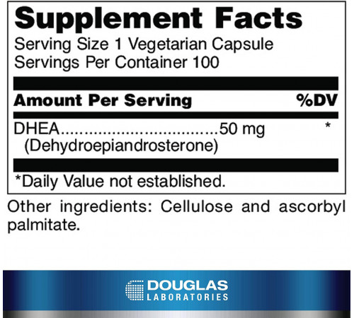 ДГЕА Douglas Laboratories DHEA 50 мг 100 капс