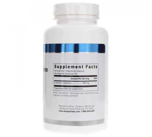 N-ацетил-L-цистеїн Douglas Laboratories N-Acetyl-L-Cysteine 900 мг 90 капс