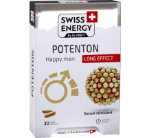 Підтримка потенції для чоловіків (тестобустер) Swiss Energ Potenton 30 таб