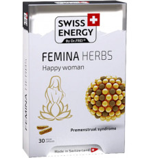 Екстракт Вітексу (дуднік китайський) Swiss Energy FEMINA HERBS 30 капс