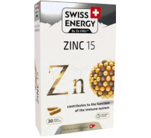 Цинк Swiss Energy ZINC blister 15 мг 30 капс