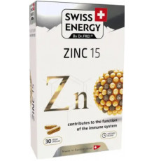 Цинк Dr.Frei Swiss Energy ZINC blister 15 мг 30 розт капс