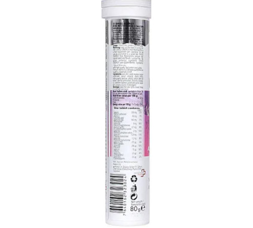 Мультивітаміни з кальцієм для дітей Dr.Frei Swiss Energy KIDS Multivitamins Calcium CH 20 шипучих таб