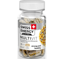 Мультивітаміни Swiss Energy MULTIVIT 25 Vitamins and Minerals+Vitamin K2 30 капс