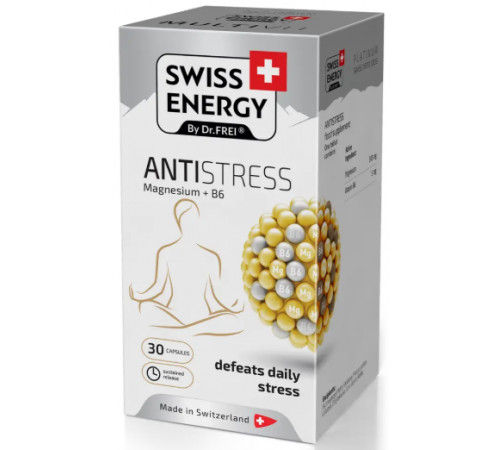 Магній В6 Анти-стрес Swiss Energy ANTISTRESS Magnesium+B6 30 капс