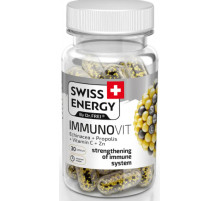 Підтримка імунітету Swiss Energy IMMUNOVIT Echinacea+Propolis+Vitamin C+Zn 30 капс