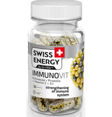 Підтримка імунітету Swiss Energy IMMUNOVIT Echinacea+Propolis+Vitamin C+Zn 30 капс