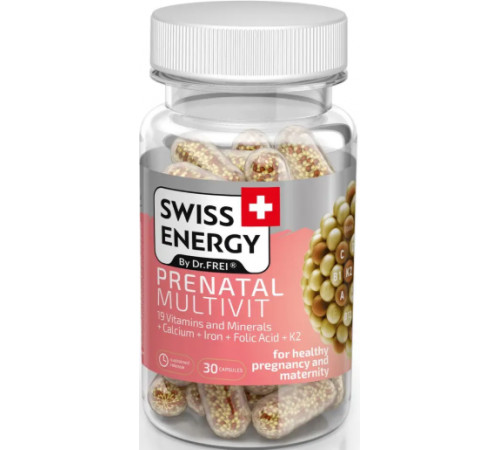 Мультивітаміни для вагітних і жінок, що годують Swiss Energy PRENATAL MULTIVIT 30 капс