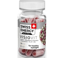 Лютеїн зеаксантин Swiss Energy VISIOVIT Lutein Blueberry Extract Zeaxanthin AE Zn 30 капс