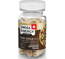 Вітаміни для шкіри волосся та нігтів HAIR Swiss Energy NAIL & SKIN B1+B6+Niacin+Biotin+Zn+L-Cys+L-Met 30 капс