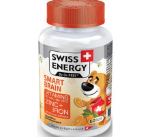 Мультивитамины для мозга для детей Swiss SMART BRAIN 60 жев таб йогурт-апельсин