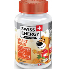Мультивітаміни для мозку для дітей Swiss SMART BRAIN 60 жув таб йогурт-апельсин